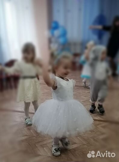 Платье снежинки