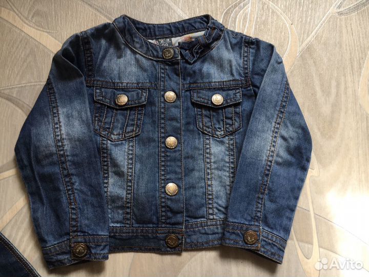 Джинсовка Zara, сарафан джинсовый Zara 2-3 года