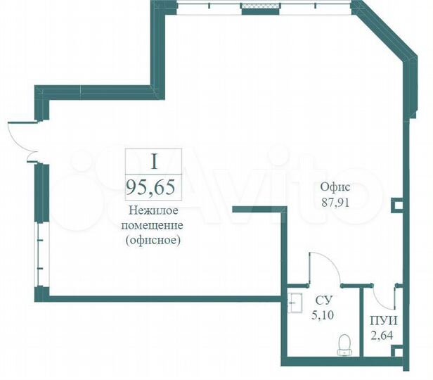 Продам помещение свободного назначения, 95.65 м²