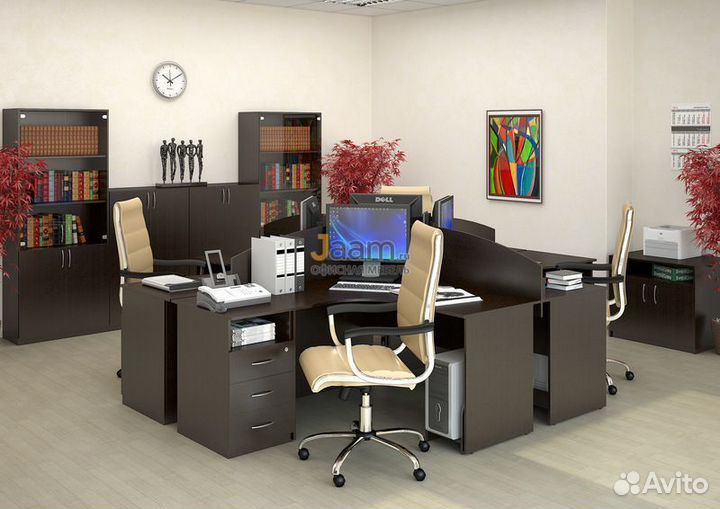 Мебель для персонала Nova s столы, шкафы и другое