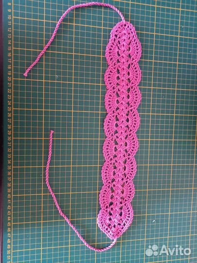 Вязаная повязка на голову