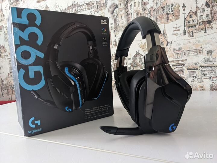 Logitech g935 пользовался 2 мес, гарантия мвидео