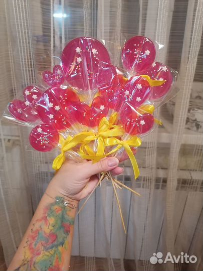 Леденцы на палочке, леденцы для торта