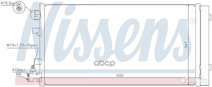 Радиатор кондиционера renault: fluence (L30 ) 1