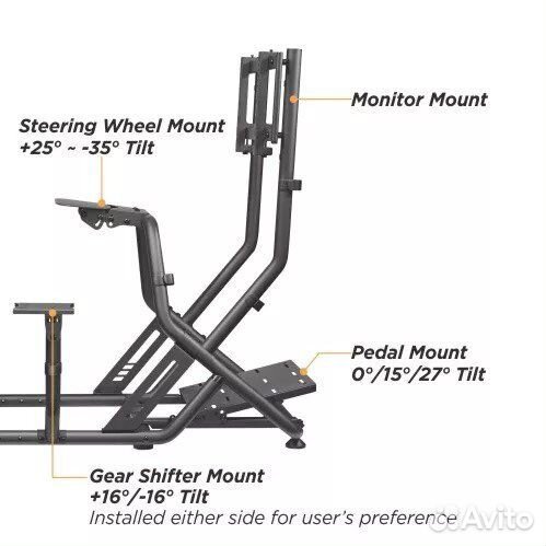 Кокпит для симрейсинга tbox RS9 +кресло+тв