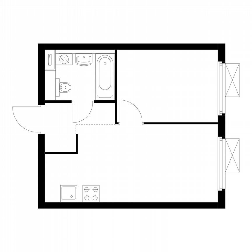 1-к. квартира, 32,4 м², 19/28 эт.