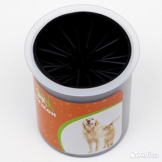 Лапомойка мини с крышкой 7,8 х 6,5 х 8,3 см