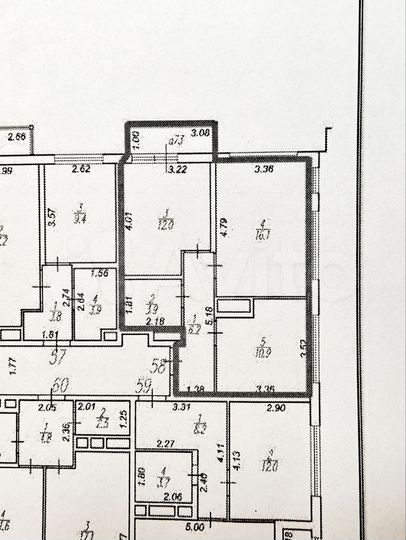 2-к. квартира, 49,1 м², 5/18 эт.