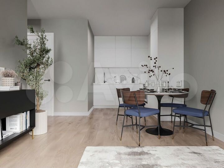 1-к. апартаменты, 48,5 м², 8/23 эт.