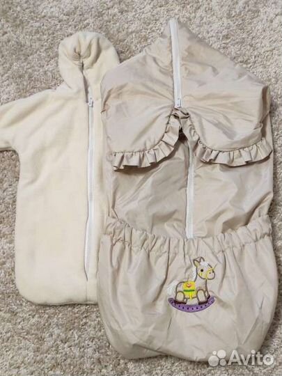 Конверт+ комбинезон для крохи 2 в 1 демисезонный
