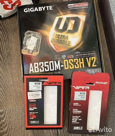 Ryzen 5 1600 комплект