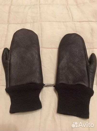 Варежки кожаные детские (на возраст 4-5 лет)