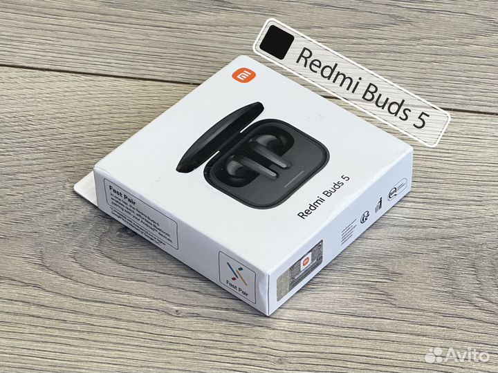 Xiaomi Redmi Buds 5 Black (новые беспроводные науш