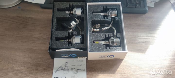 LED лампы C9 H1, H7 6000K