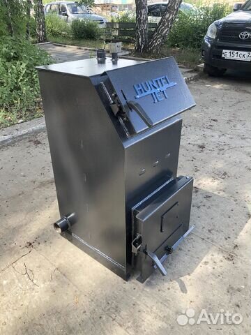 Твердотопливный котёл с увеличенной топкой