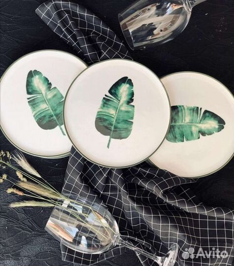 Тарелка Ботаника. Пальмовый лист
