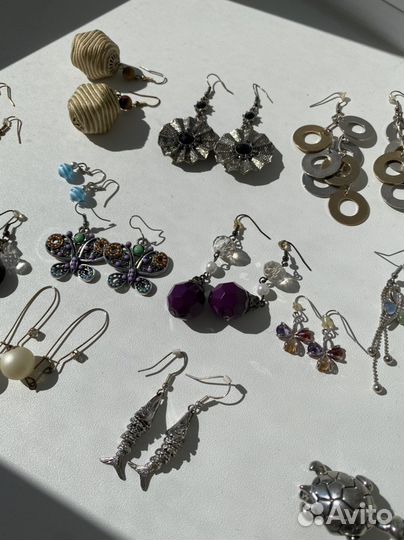Бижутерия серьги, брошка