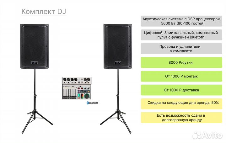 Аренда звукового оборудования