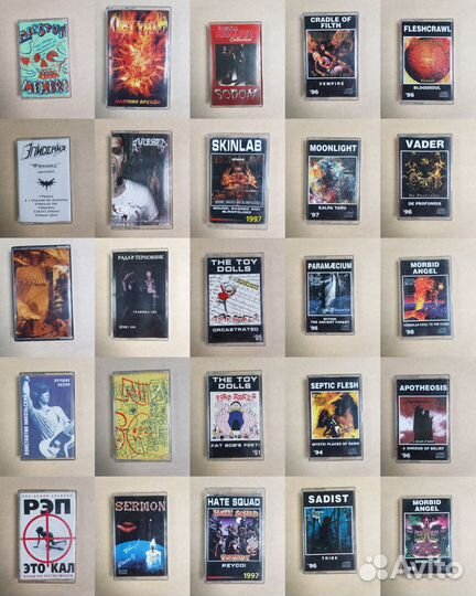 Кассеты с рок исполнителями