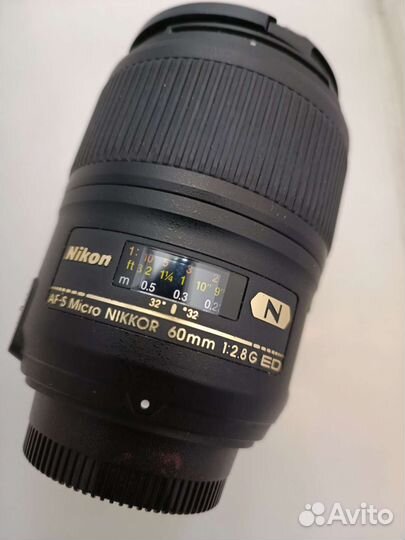 Объектив Nikon AF-S 60mm micro F 2,8 G б/у