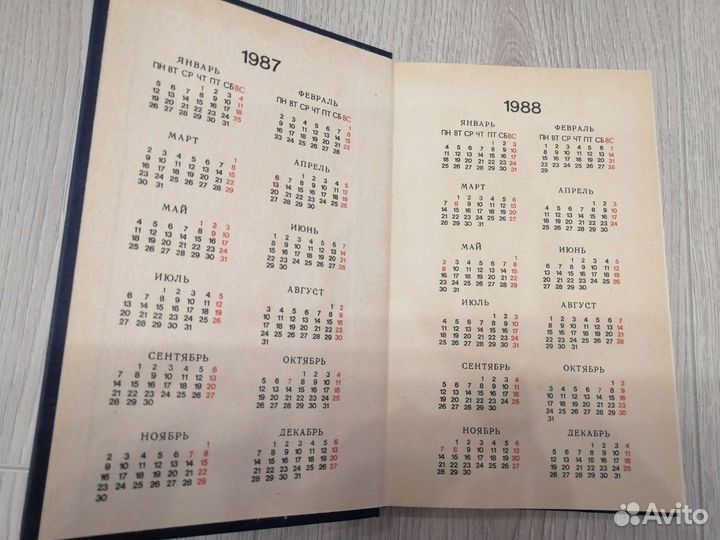 Деловой дневник 1987г