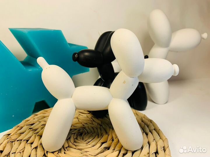 Силиконовая фoрма молд Собака воздушный шарик