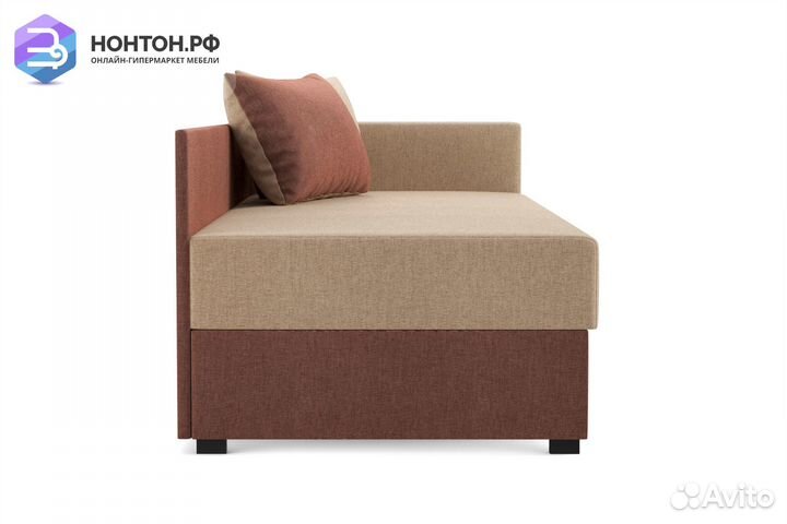 Диван Мальта темно-бежевый / коричневый