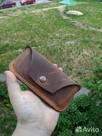 Очечник из натуральной кожи