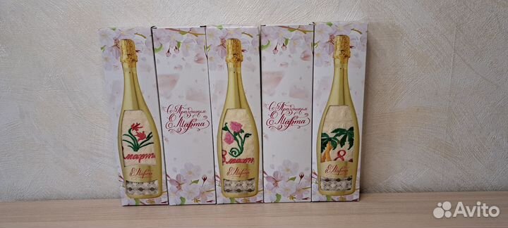 Набор кухонных полотенец в виде бутылок Ваф-хл 8м