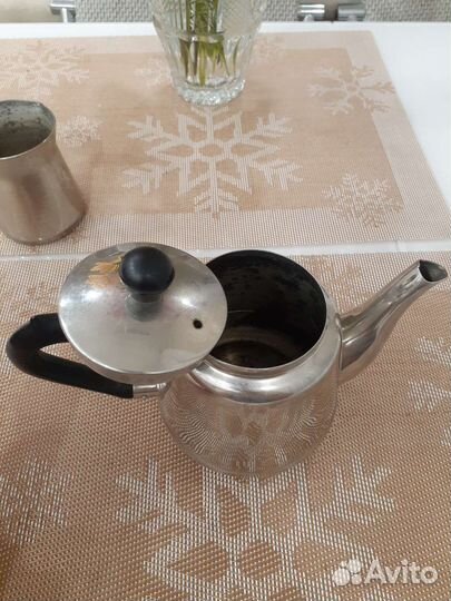 Чайничек, джезва, нож для теста времен СССР