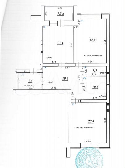 2-к. квартира, 125 м², 7/9 эт.
