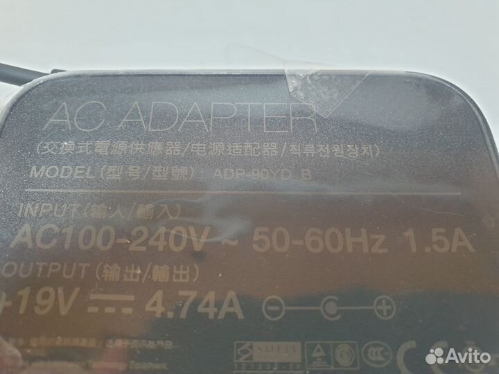 Блок питания Asus 19V 4,74A, 5.5 х 2.5 ADP-90YD B