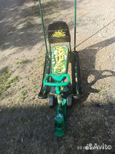 Снегокат с колесами