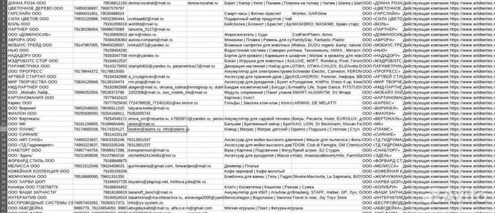 Парсинг 2 гис, соц сети