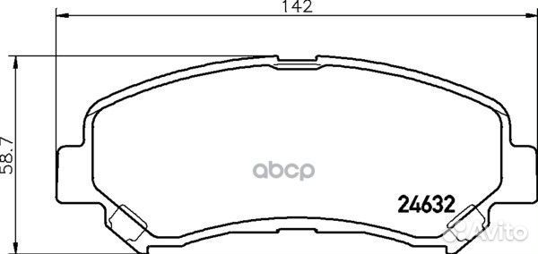 Снят, замена NP2048 Колодки тормозные дисковые