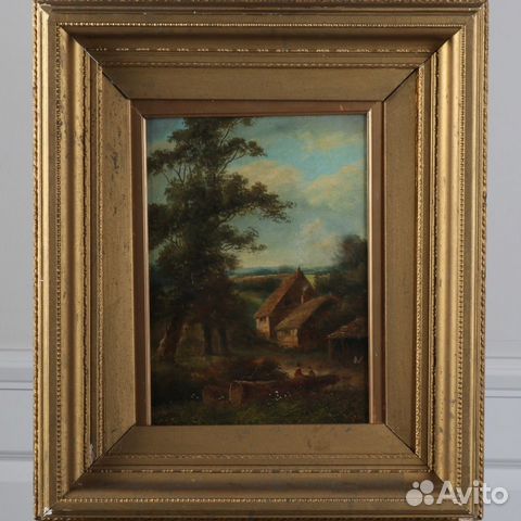 Картина масло Англия начало 19 века 