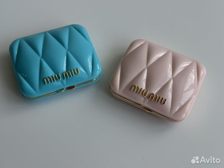 Зеркальце miumiu белое розовое