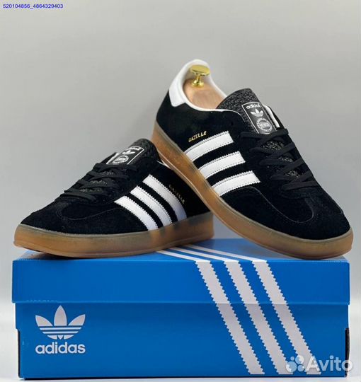 Кроссовки Adidas Gazelle Black (Арт.95371)