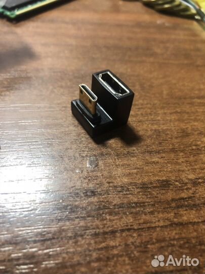 Переходник u образный hdmi mini- hdmi2.1