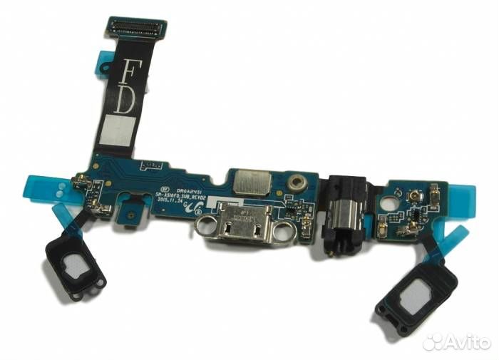 Шлейф Samsung A510F A5 (2016) (плата) + разъем зар