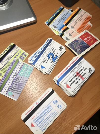 Билеты метро студенческие и мосгортранс,2005-06г