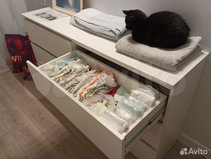 Комод белый Денвер 160 см (аналог икеа)