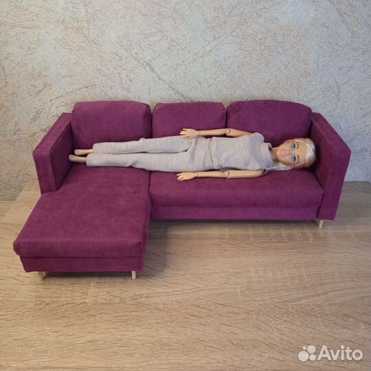 Мебель для кукол, диван для барби