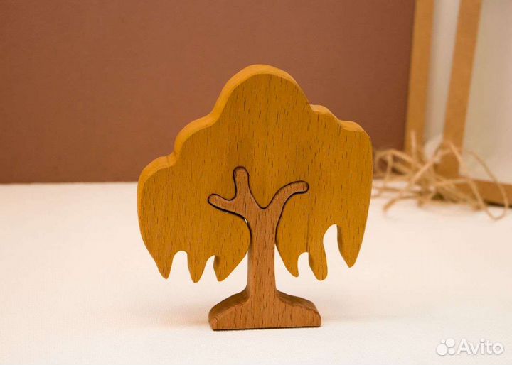 Деревянная фигурка Ива, паззл, игрушка из дерева