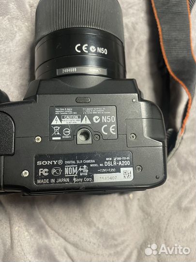 Зеркальный фотоаппарат sony a 200