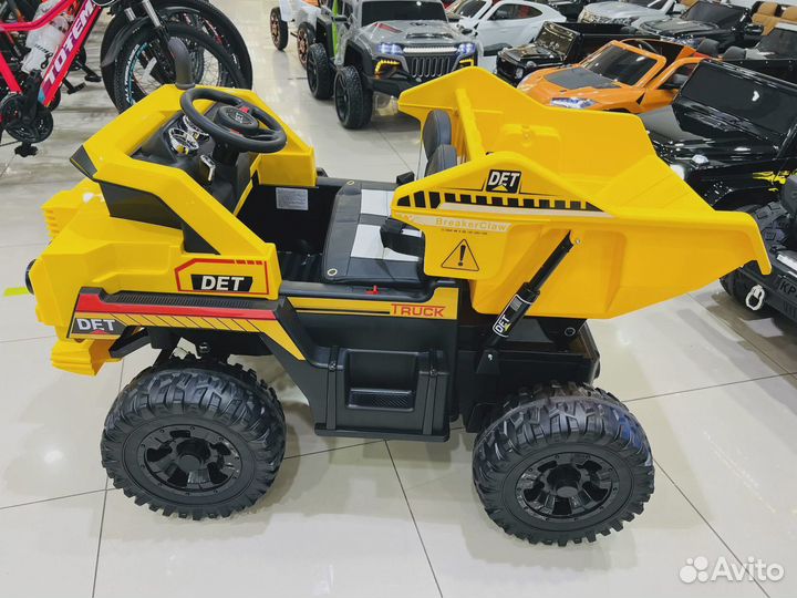 Детский электромобиль DET-truck NEL-797N желтый