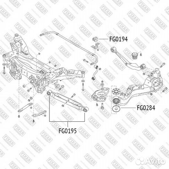 Сайлентблок заднего поперечного рычага nissan X-Tr