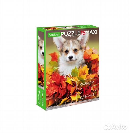 Пазлы 15 Забавный щенок maxi 15П34 18706 324654