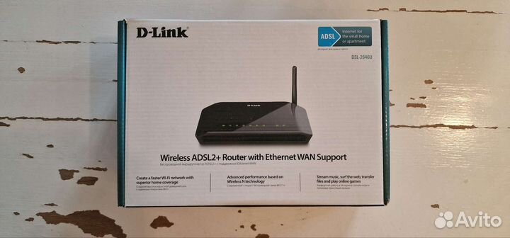 Роутер d-link DSL-2640U adsl2+