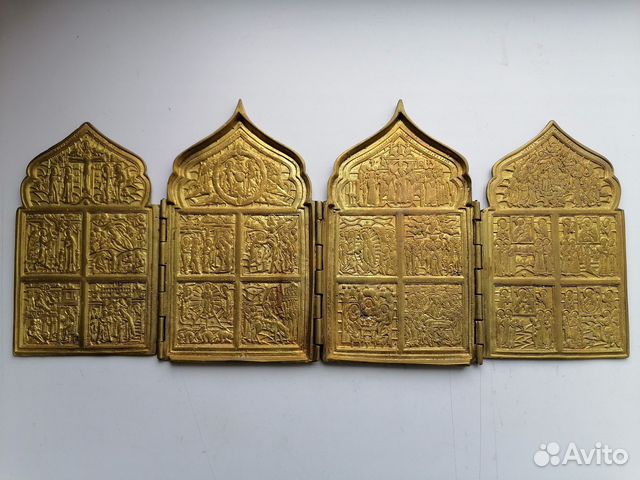 Складень четырехстворчатый двунадесятые праздники